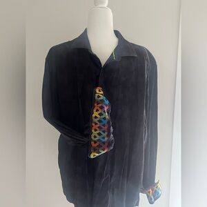 Robert Graham 3XL Plaid Long Sleeve Button Up Dress Shirt